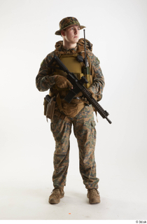 Casey Schneider Paratrooper with Gun holding gun standing whole body…